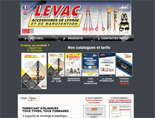 Tablet Screenshot of levac.fr